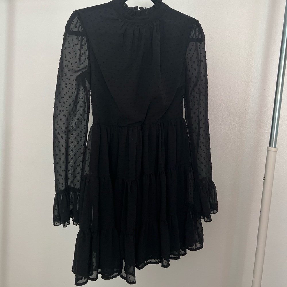Black short cocktail dress